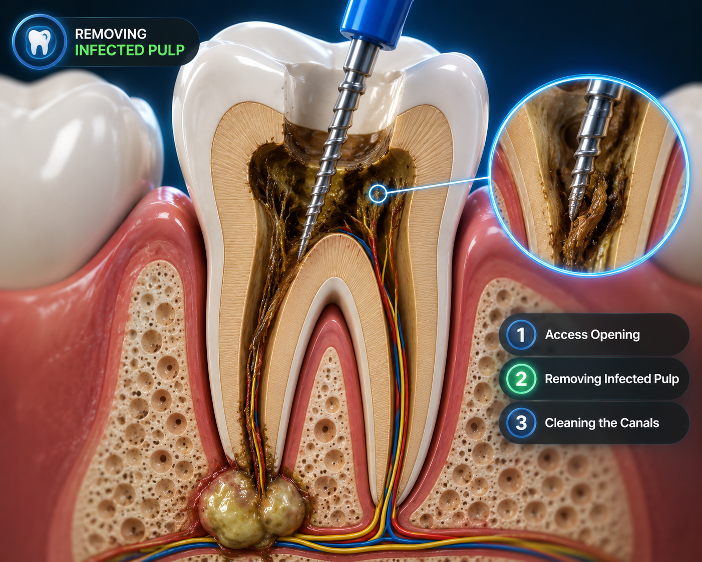 Root Canal Treatment Process image - 02