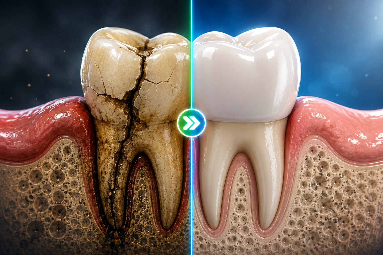 Before and After for Root Canal Treatment